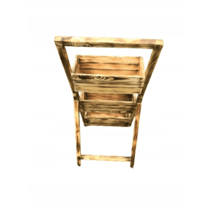 Kwietnik Kaskadowy Potrójny z Drewna